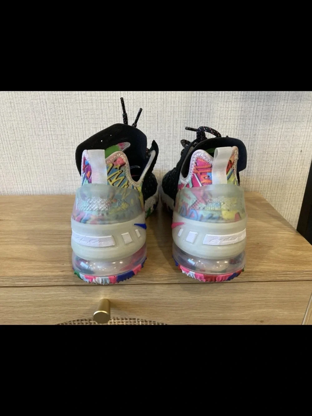 Nike Black Sneakers with Multicolor Accents